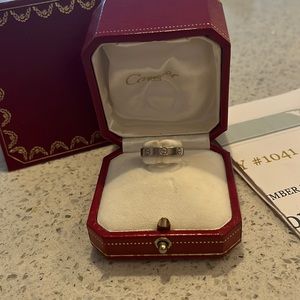 White gold size 50 Cartier love ring